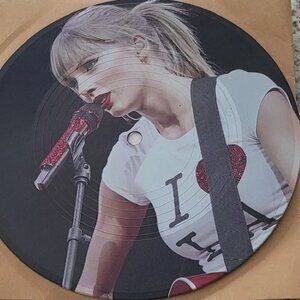 Taylor Swift - 12 inch Photo Picture Disc Vinyl 12" - Upcycled Wall Art